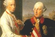 Pompeo Batoni Portrait of Emperor Joseph II (right) and his younger brother Grand Duke Leopold of Tuscany (left), who would later become Holy Roman Emperor as Leopo Spain oil painting artist